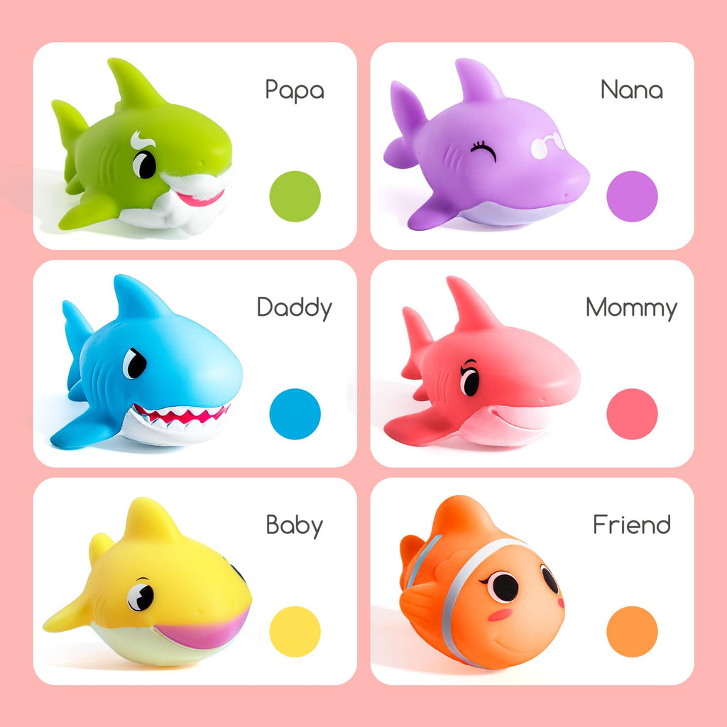Hely Cancy No Hole Bath Toys for Babies 1.5+ Years - Soft, Safe, Colorful Animal Tub Toys