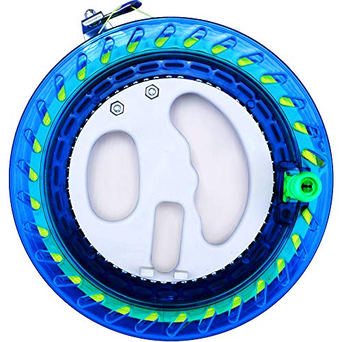 HENGDA KITE 7.2-Inch Kite Line Winder with Lock and Steel Bearings – Pre-Wound 650ft 60lb Line