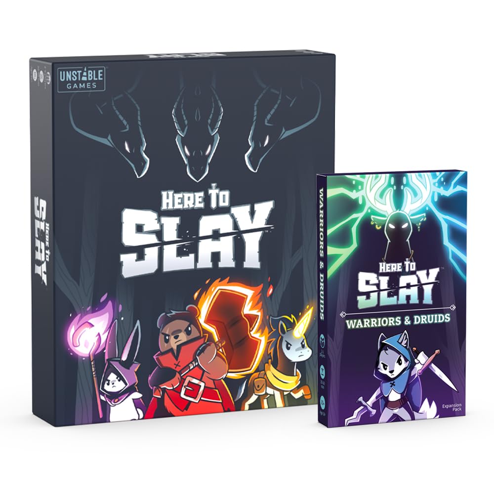 Here to Slay Warriors & Druids Expansion Pack – Add Warrior and Druid Classes to Your Base Game