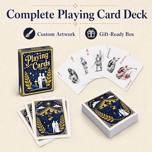Heritage Faith Deck: Scripture-Inspired Playing Cards with Custom Suits – Missionary & Family Night Gift
