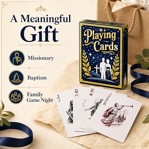 Heritage Faith Deck: Scripture-Inspired Playing Cards with Custom Suits – Missionary & Family Night Gift