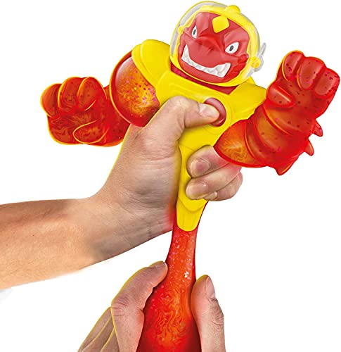 Heroes of Goo Jit Zu Galaxy Attack Solar Blast Blazagon Action Figure - Stretchy Goo Toy with Visor Flip