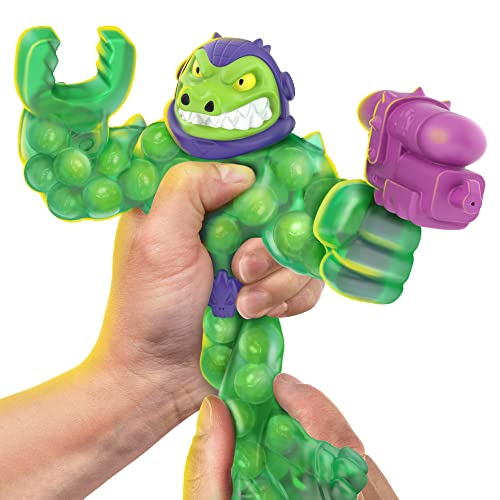 Heroes of Goo Jit Zu Galaxy Blast Rock Jaw Action Figure with Water Blaster - Super Scrunchy Stretchy Toy