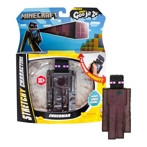 Heroes of Goo Jit Zu Minecraft Enderman Stretchy Figure with Hidden Ender Pearl, Stretches 3x Size