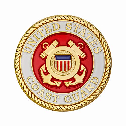 Hero's Valor United States Coast Guard Challenge Coin – Single Coin with Protective Pouch