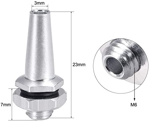 Heyiarbeit RC Antenna Tube Set - 5pcs Black Plastic Tubes with Aluminum Mounts for Boat, Vehicle