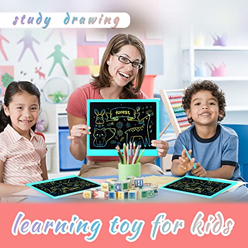 HHN 15-Inch LCD Writing Tablet for Kids – Colorful Doodle Board with Lock Switch, Erasable Drawing Pad for Ages 3+