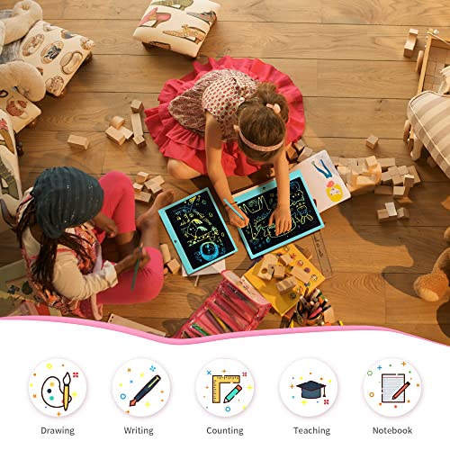 HHN 15-Inch LCD Writing Tablet for Kids – Colorful Doodle Board with Lock Switch, Erasable Drawing Pad for Ages 3+