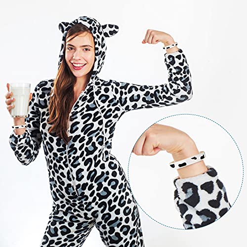 Hicarer Cow Print Rubber Slap Bracelets - 48 Pack, Silicone Western Party Favors