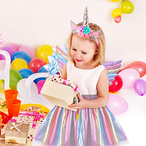 Hifot Unicorn Costume for Girls – Tutu Dress with Wings and Headband Set