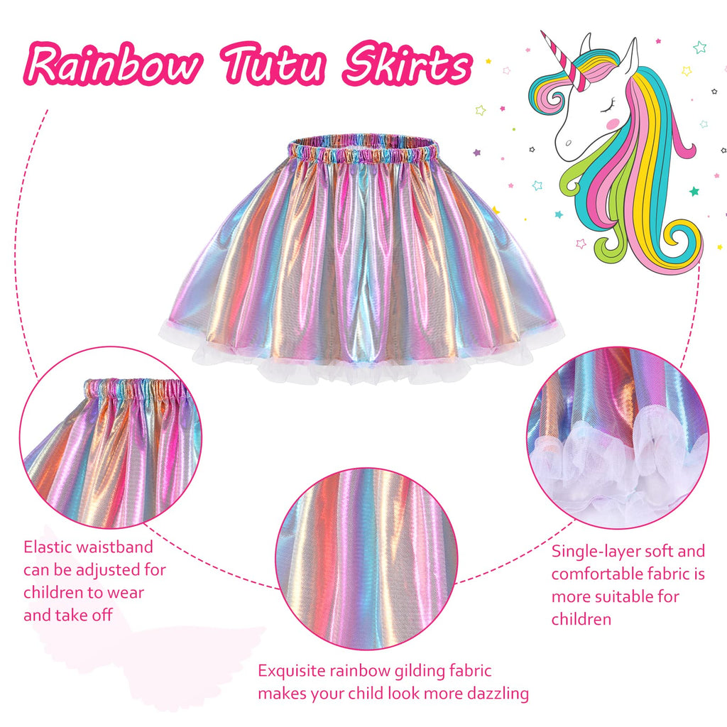 Hifot Unicorn Costume for Girls – Tutu Dress with Wings and Headband Set