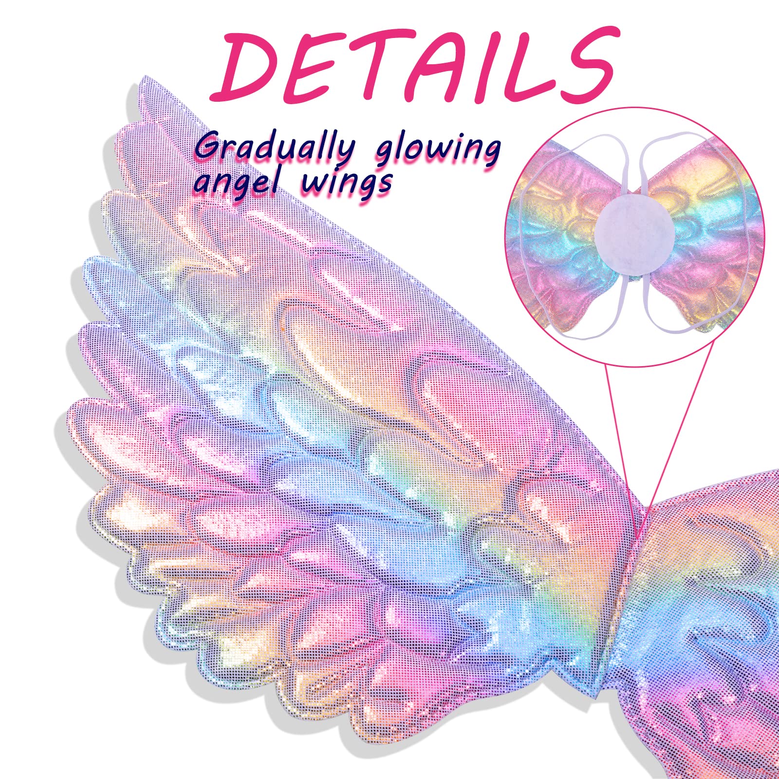 Hifot Unicorn Costume for Girls – Tutu Dress with Wings and Headband Set