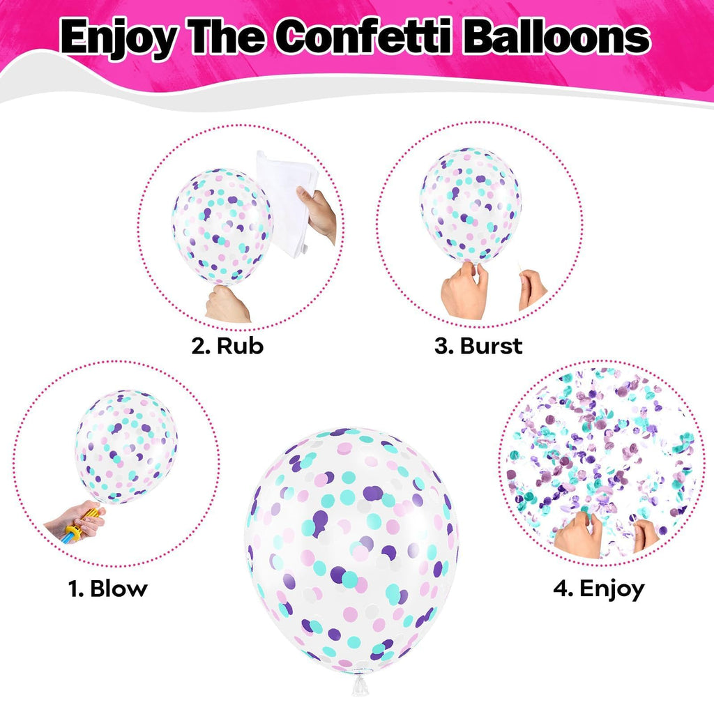 HILAVO 60-Piece Dog Paw Balloons Set – 12 Inch Pink, Purple & Teal Latex Balloons for Party Decor