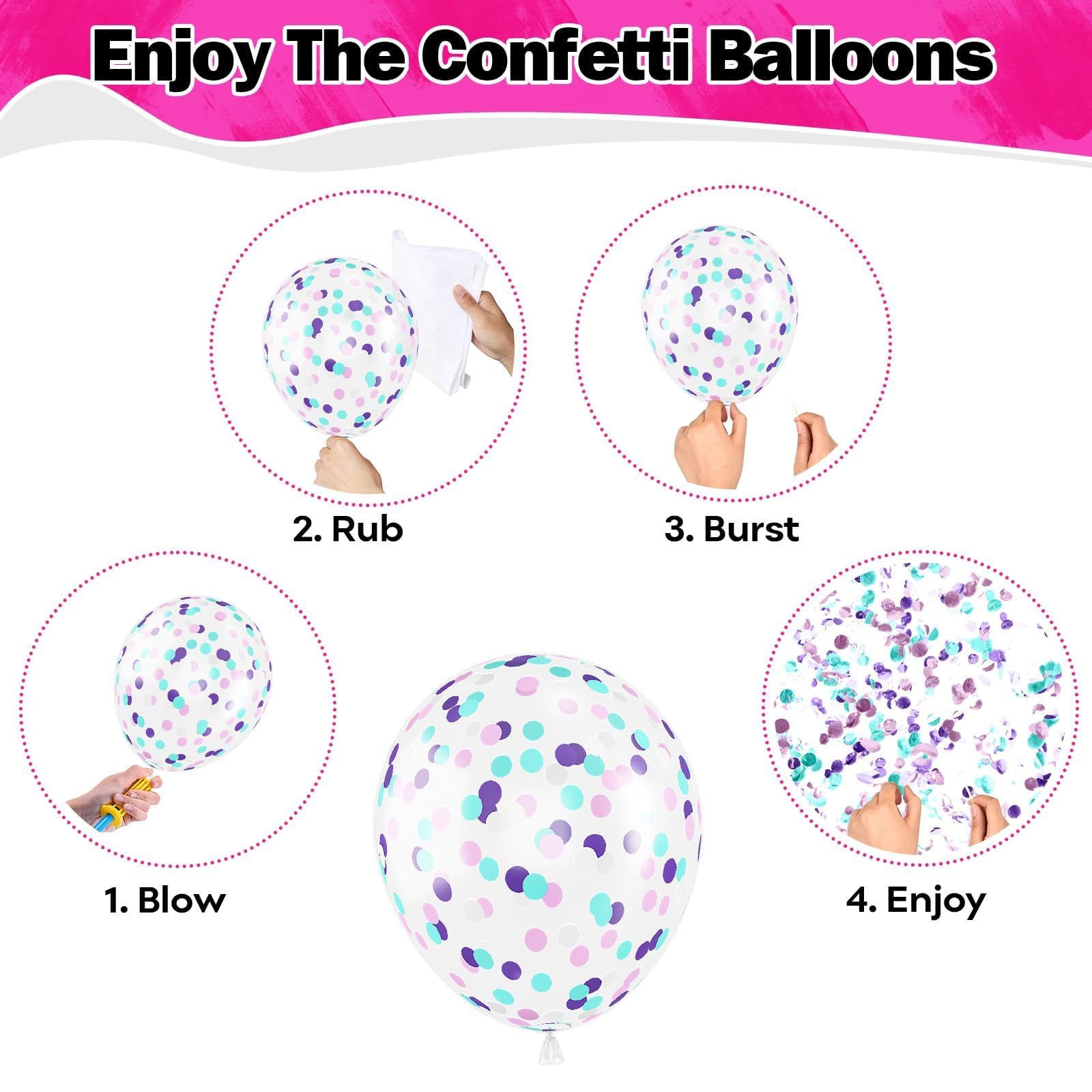 HILAVO 60-Piece Dog Paw Balloons Set – 12 Inch Pink, Purple & Teal Latex Balloons for Party Decor