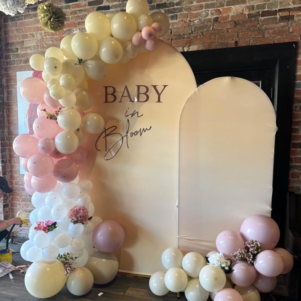 HILAVO 60Pcs Dusty Pink & Gold Balloons Set - 12 Inch Retro Blush, White Sand, Beige, Metallic Gold, Confetti for Party Decor