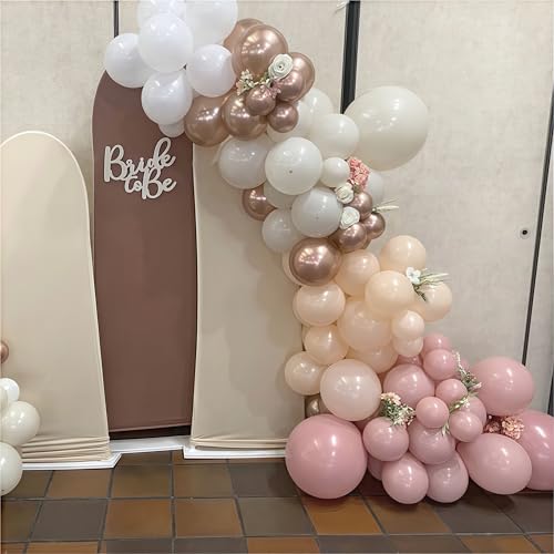 HILAVO Dusty Pink Balloons 60-Piece Set - Pastel Neutral Latex Balloons for Boho Birthday Wedding Baby Shower