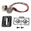 HIRCQOO 1/10 RC Crawler LED Headlights - 18mm & 20mm White LED Lamps for TRX-4, SCX10, Redcat Gen8