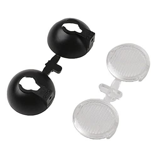 HIRCQOO 1/10 RC Crawler LED Headlights - 18mm & 20mm White LED Lamps for TRX-4, SCX10, Redcat Gen8