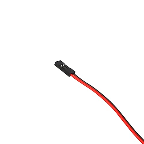 HIRCQOO 2-Pack Red LED Chassis Lights for 1/10 RC Crawlers (60x8mm) - Compatible with Traxxas TRX-4, Axial SCX10 II, RC4WD D90