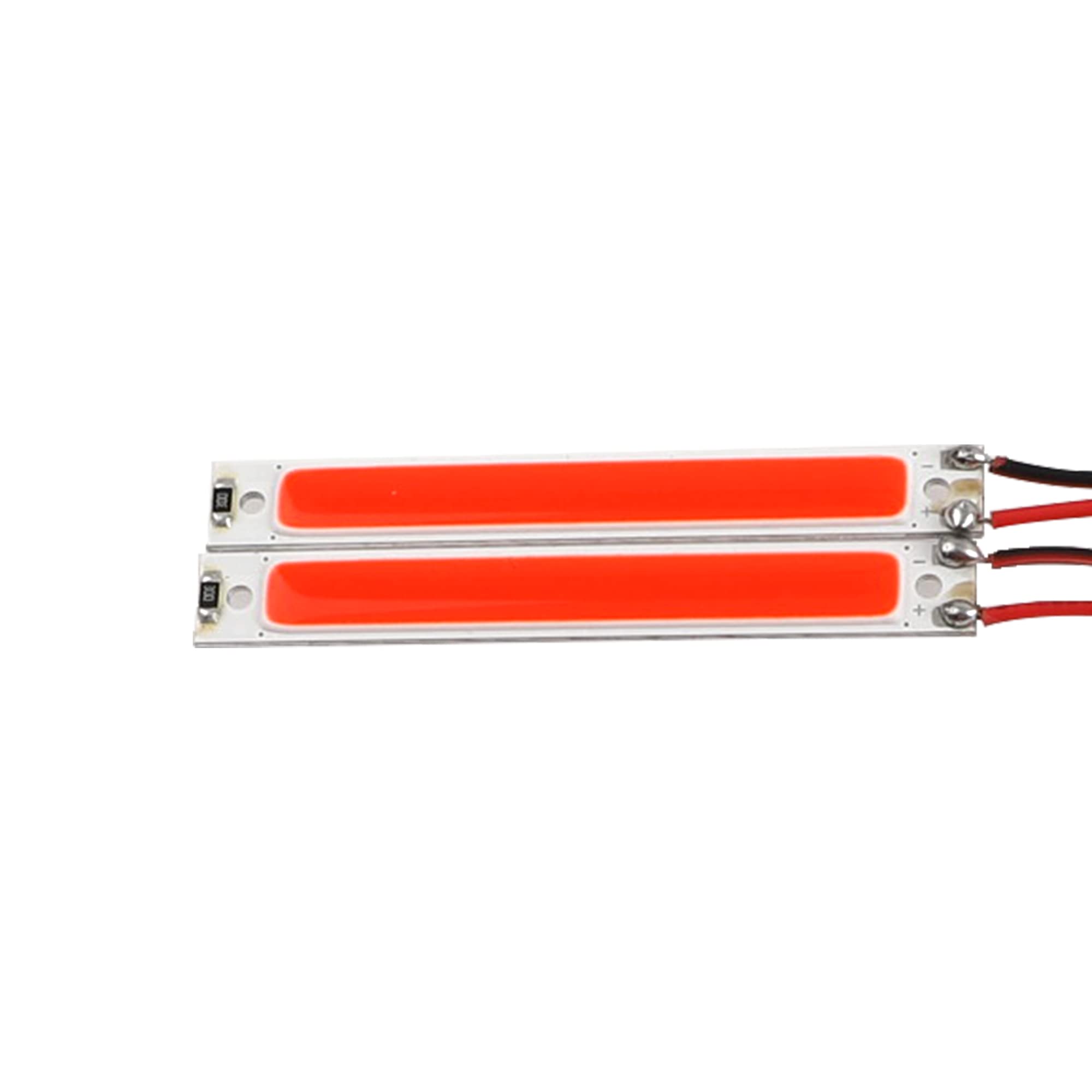 HIRCQOO 2-Pack Red LED Chassis Lights for 1/10 RC Crawlers (60x8mm) - Compatible with Traxxas TRX-4, Axial SCX10 II, RC4WD D90