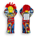 Hit-Hard Hank Stress Relief Doll - Boombastic Pop Pattern - Funny Gag Gift for Friends, Coworkers, and Family