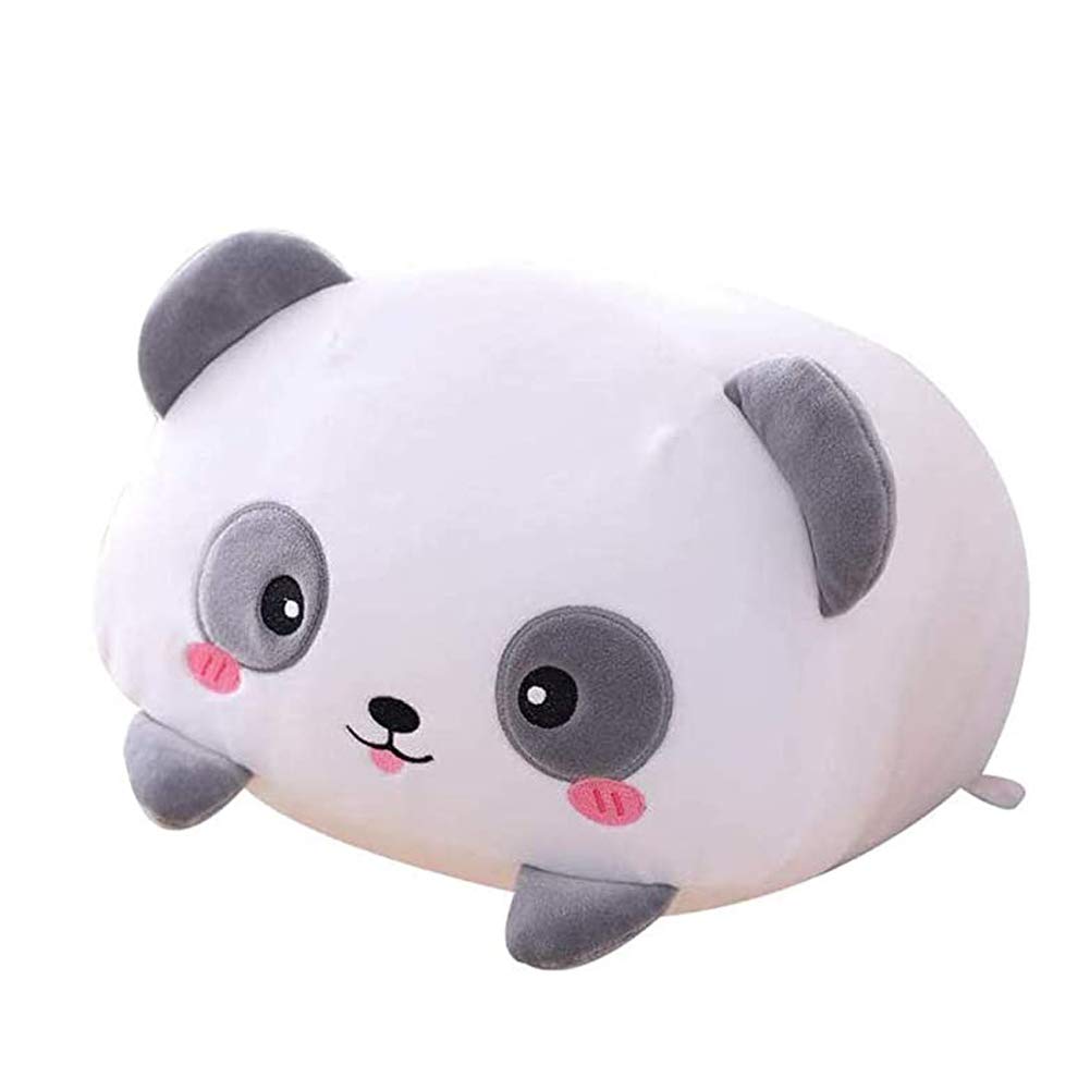 Hitoshe 8-Inch Cute Panda Plush Stuffed Animal, Cylindrical Pillow Toy for Kids, Soft Velvet Gift