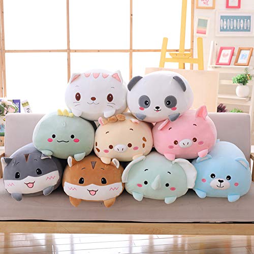 Hitoshe 8-Inch Cute Panda Plush Stuffed Animal, Cylindrical Pillow Toy for Kids, Soft Velvet Gift