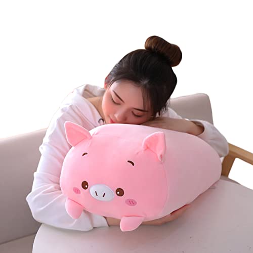 Hitoshe 8-Inch Pink Pig Plush Stuffed Animal – Soft Cuddle Toy for Kids