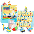 hittaty Air Dry Clay Kit for Kids – 12 Boxes Traffic Model Magic Clay with Tools, Soft Non-Sticky Self-Drying Clay for Ages 3+