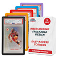 Hobby Defense PSA Slab Guard 5-Pack - Multicolor TPU Bumpers for Standard Graded Card Cases