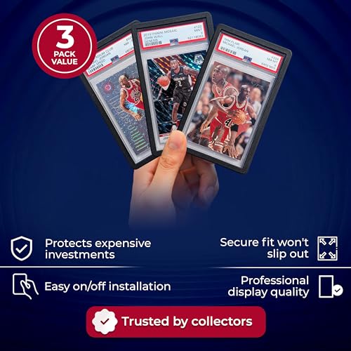Hobby Defense PSA Slab Guard 5-Pack - Multicolor TPU Bumpers for Standard Graded Card Cases