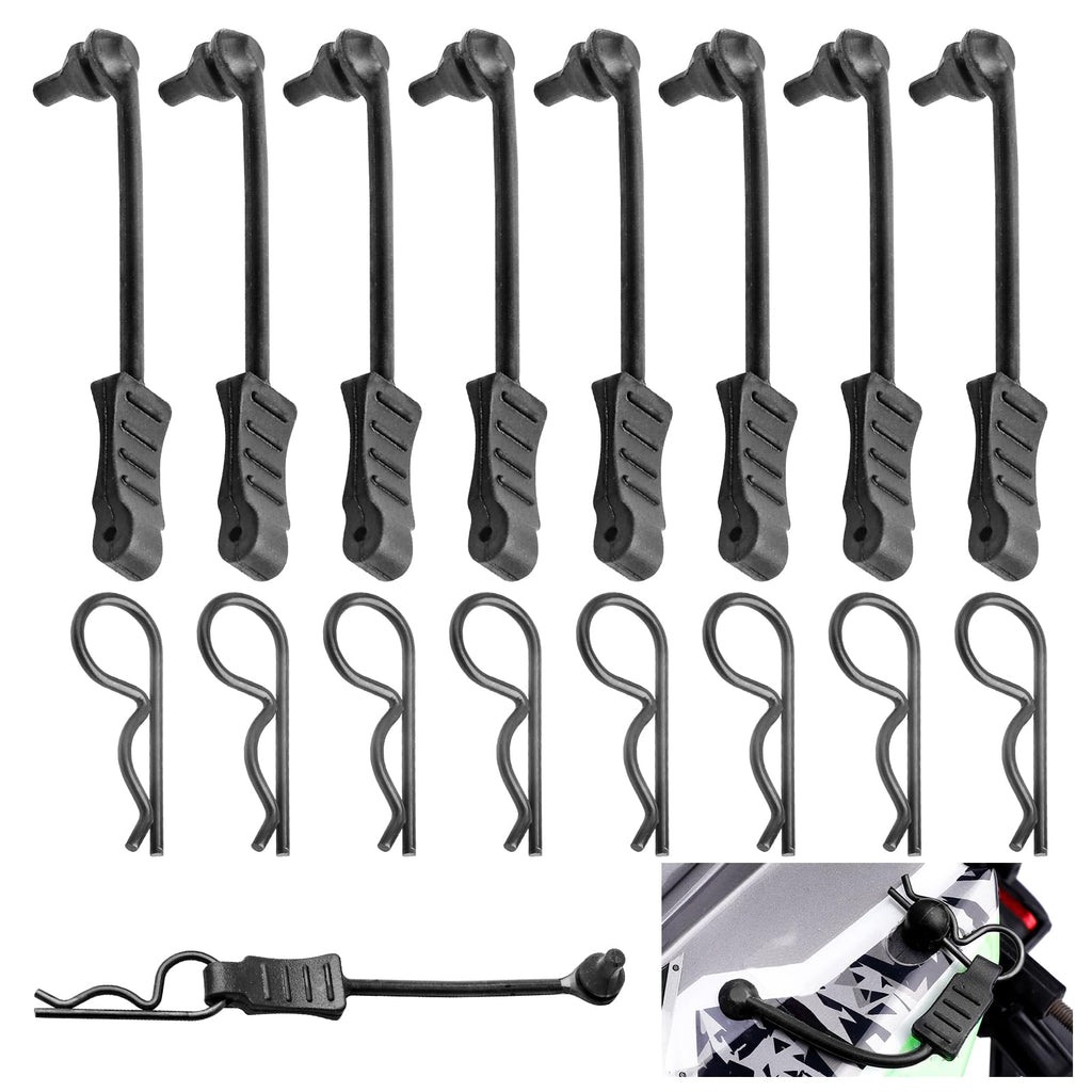 HobbyPark 20-Pack RC Car Body Clips with Rubber Pull Tabs for 1/10 1/8 Scale