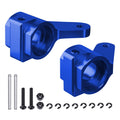 Hobbypark Aluminum Front Steering Blocks for Traxxas Slash 2WD, Rustler, Stampede, Bandit – Navy Blue Anodized (Pair)