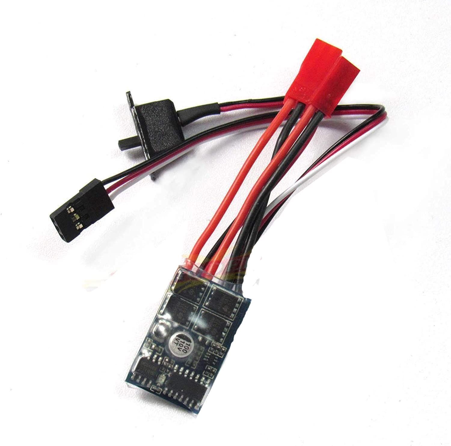 Hobbypower 10A Brushed Motor Speed Controller for RC Car/Boat – No Brake