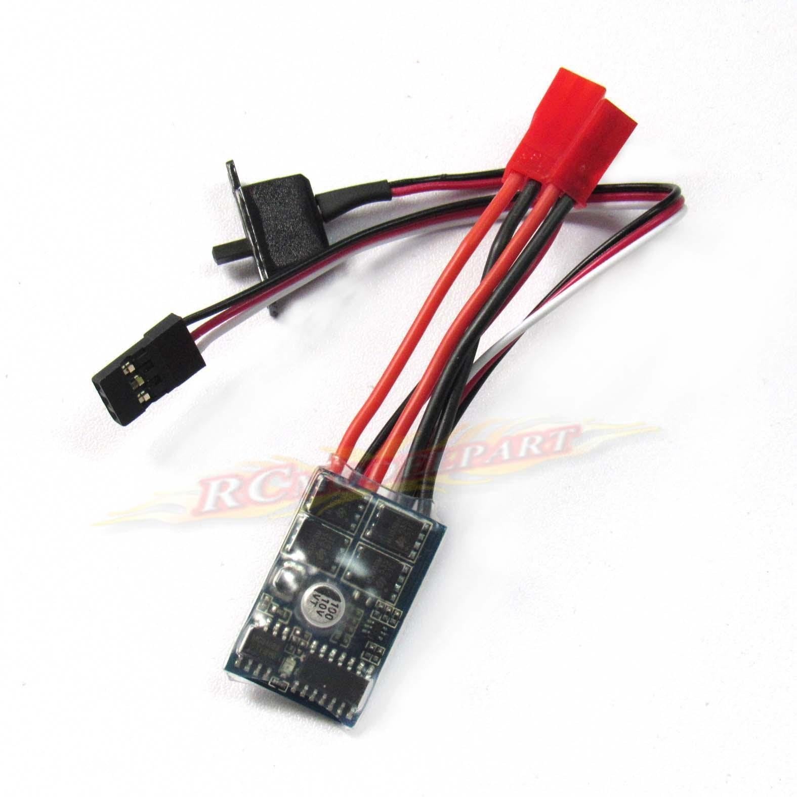 Hobbypower 10A Brushed Motor Speed Controller for RC Car/Boat – No Brake