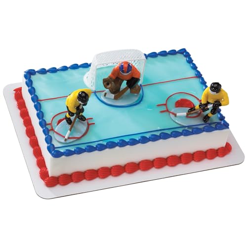 Hockey FaceOff DecoSet Cake Decoration by DecoPac