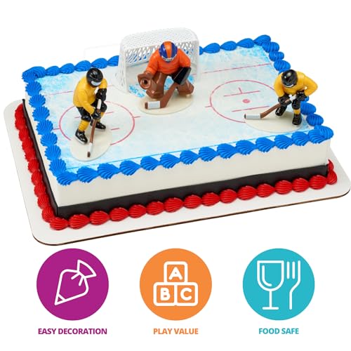 Hockey FaceOff DecoSet Cake Decoration by DecoPac