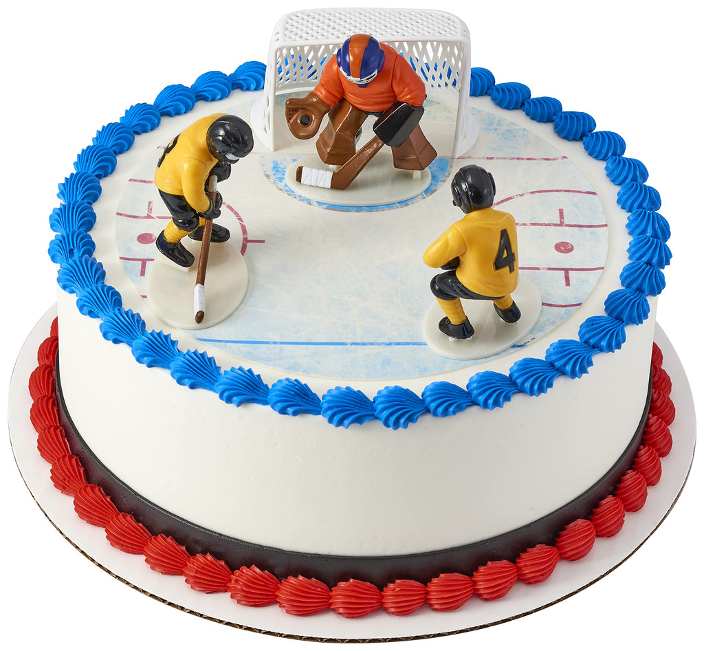 Hockey FaceOff DecoSet Cake Decoration by DecoPac