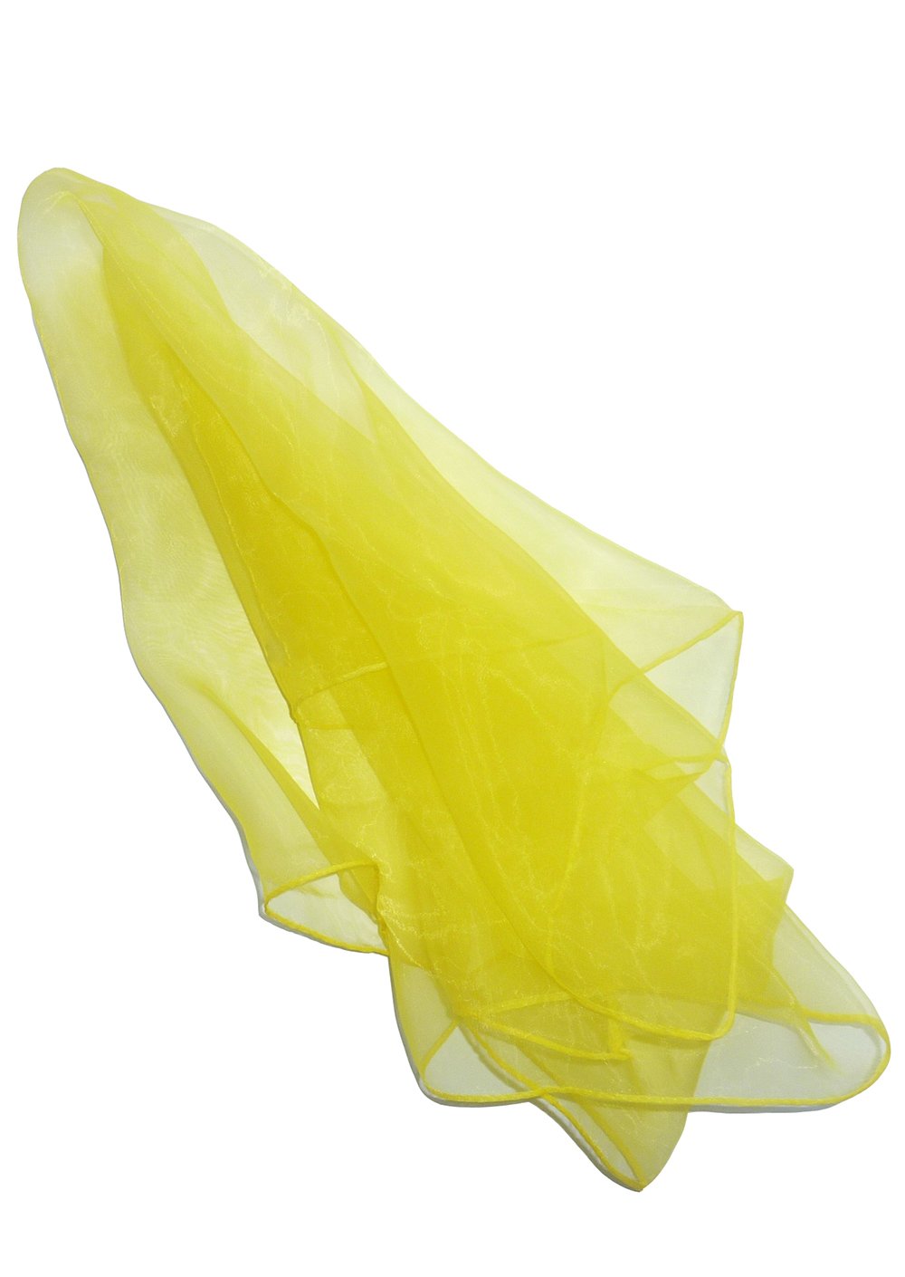Hoerev 12-Pack Juggling Scarves - White - 24x24 Inch Floaty Scarves for Dancing, Decor, and Play