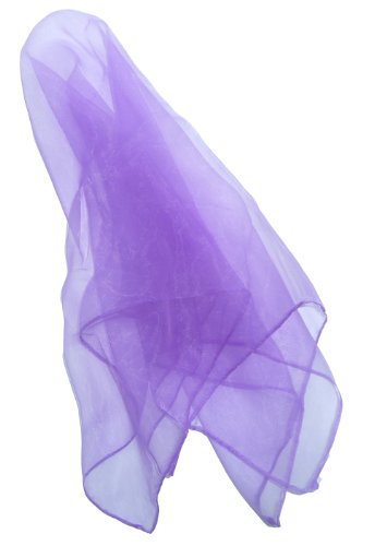 Hoerev Pack of 12 Blue Juggling Scarves - 24x24 Inch Floaty Dance Scarves for Kids and Adults