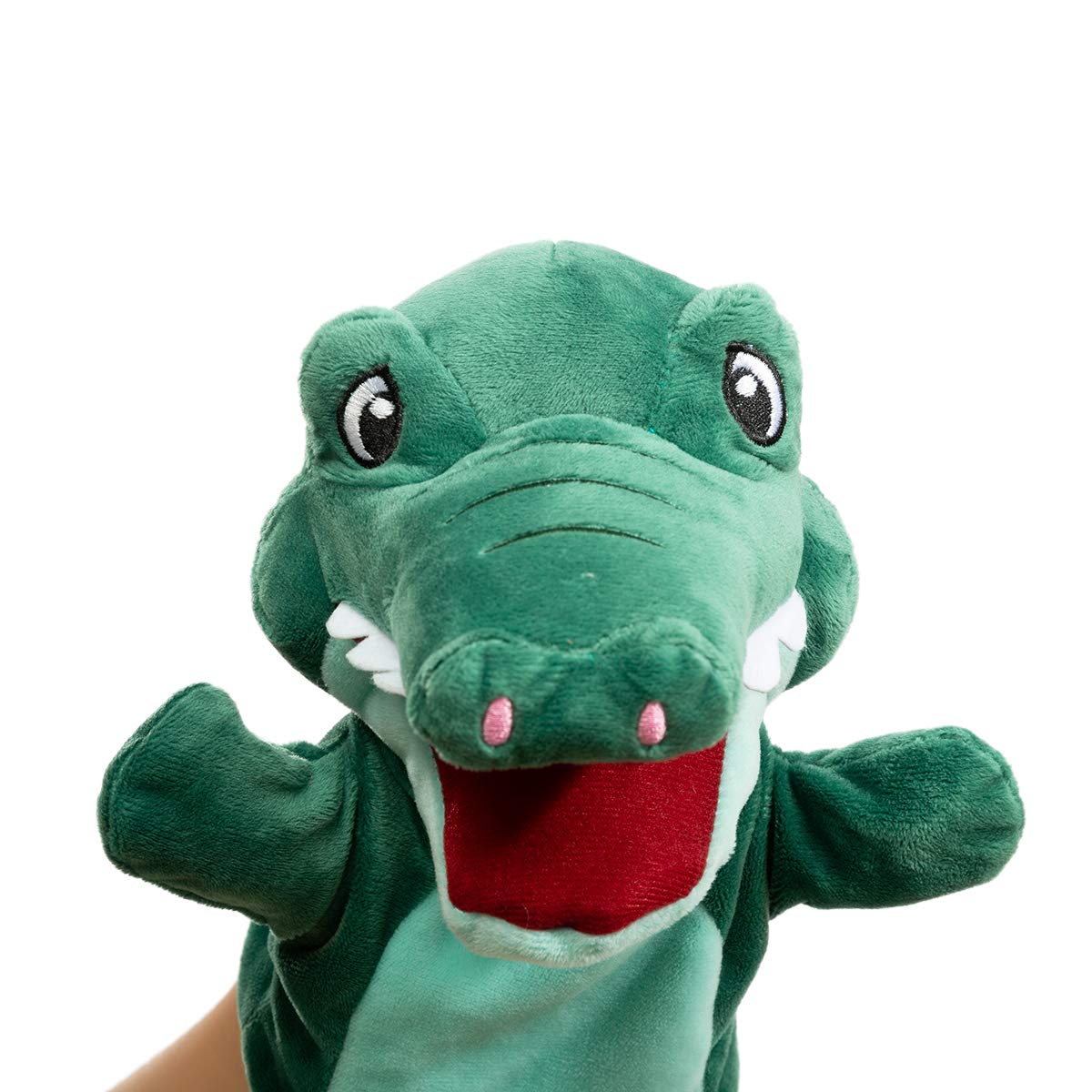 HollyHOME Crocodile Hand Puppet – 13-Inch Plush Alligator Puppet for Kids and Adults