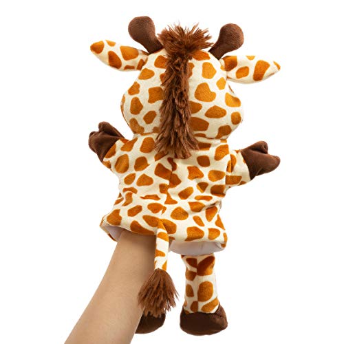 HollyHOME Giraffe Hand Puppet – 13 Inch Plush Animal Puppet for Kids and Adults
