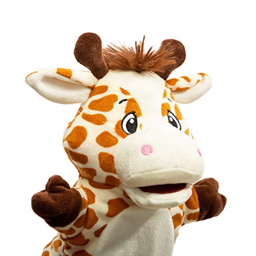 HollyHOME Giraffe Hand Puppet – 13 Inch Plush Animal Puppet for Kids and Adults