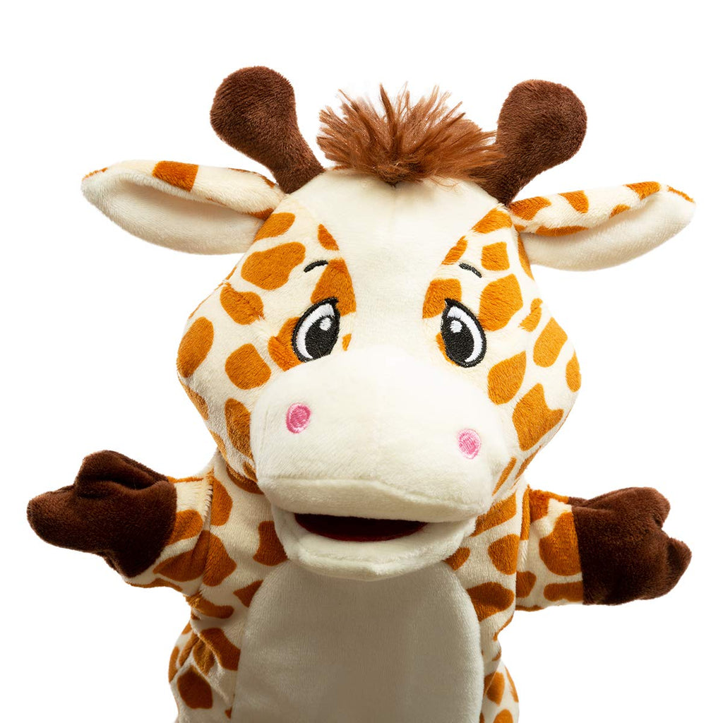 HollyHOME Giraffe Hand Puppet – 13 Inch Plush Animal Puppet for Kids and Adults