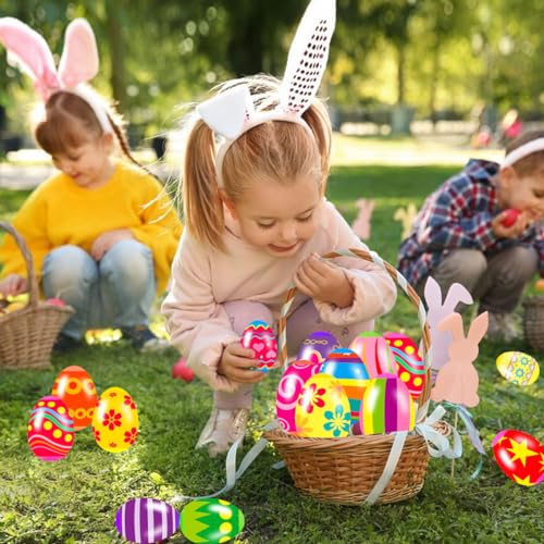 Holydeck 24 Pack Prefilled Easter Eggs with Squishy Fidget Toys - Bright Colors, Easter Basket Stuffers, Party Favors for Kids