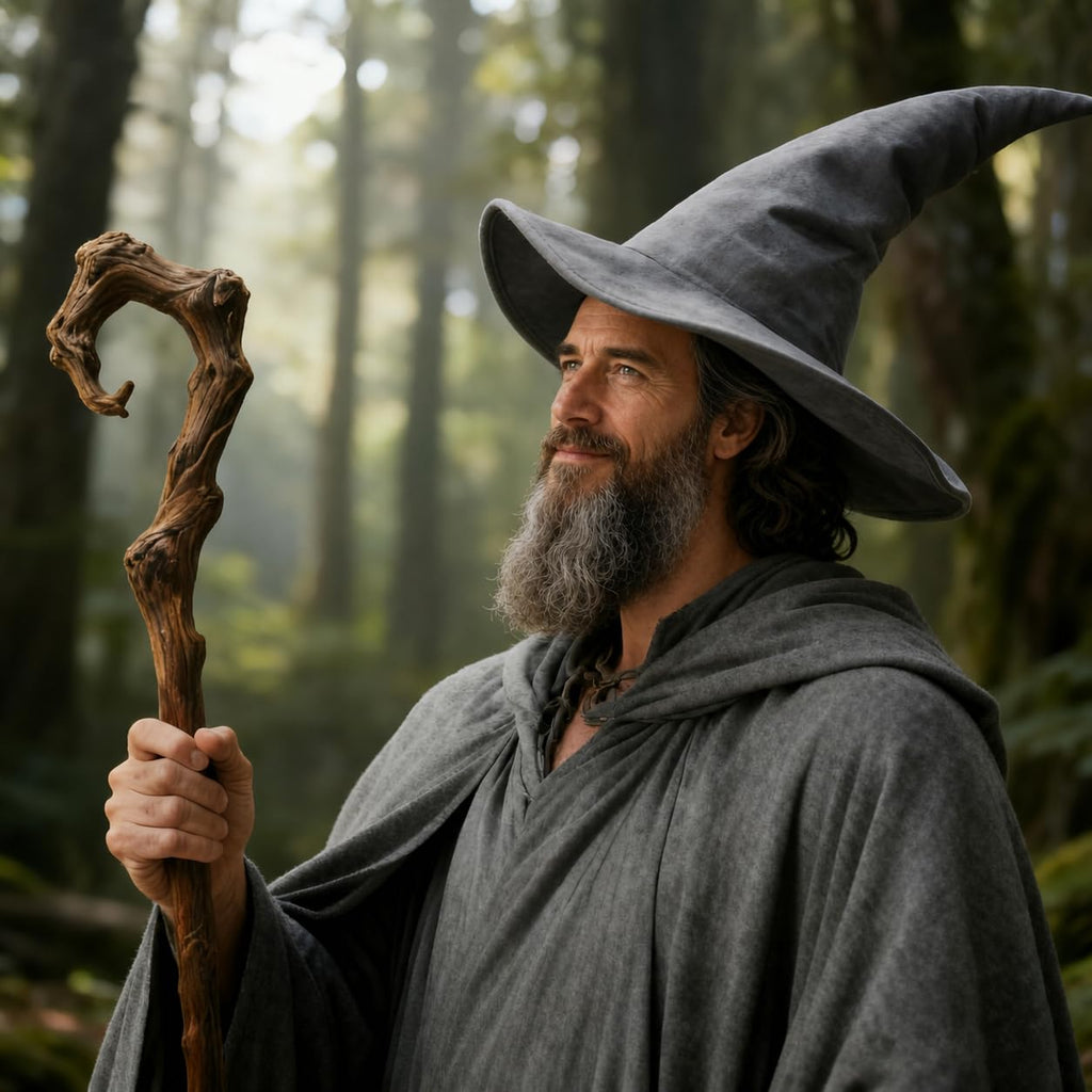 HOMELEX Black Witch Hat - Adult Wizard Hat for Halloween Costume Accessories