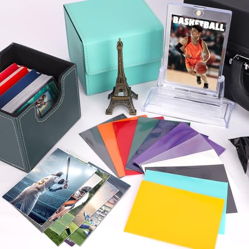 Homthy 500 Card Sleeves - 5 Colors, Standard Size 66x91mm, Non-PVC Polypropylene
