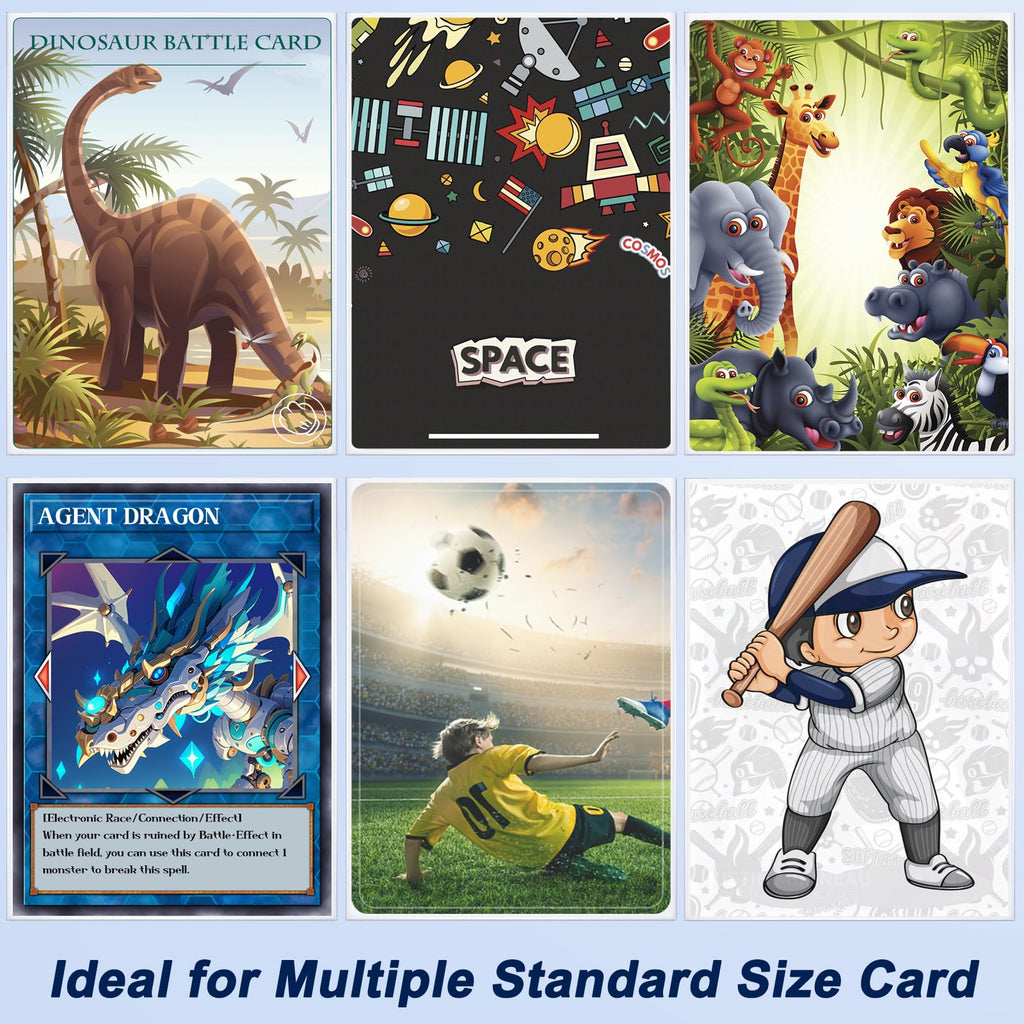 Homthy 600 Clear Card Sleeves – Non-PVC Polypropylene Protectors for Standard Trading Cards
