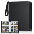 Homthy 900-Pocket 9-Slot Card Binder - Durable Leather Album for Trading Cards, Sports Cards, MTG, TCG, Black