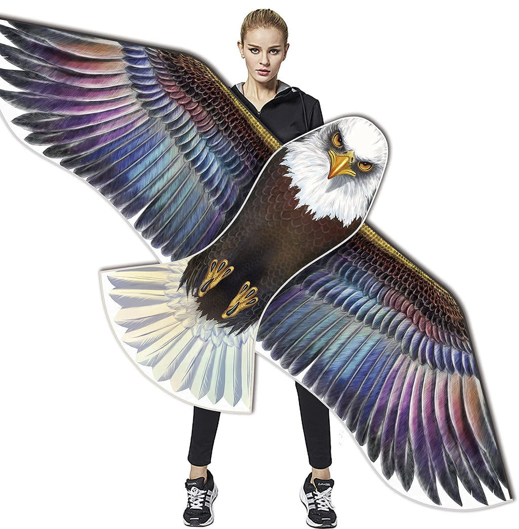 Honbo Eagle Kite: 73-Inch Wingspan, 200ft Line, Ripstop Polyester, for Beach and Outdoor Fun